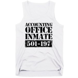 Accounting Office Inmate Jail Halloween Costume Accountant Tank Top