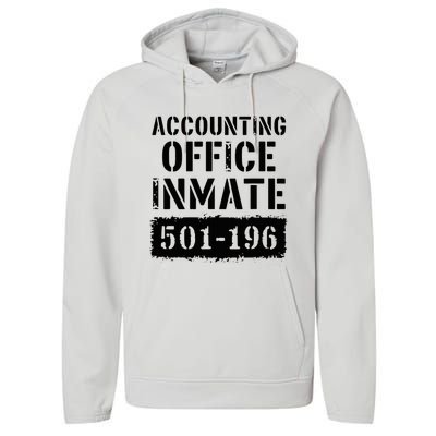 Accounting Office Inmate Costume Prison Accountant Performance Fleece Hoodie