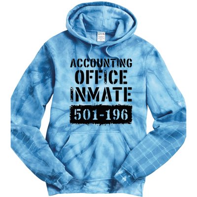 Accounting Office Inmate Costume Prison Accountant Tie Dye Hoodie