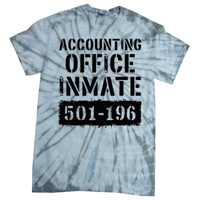 Accounting Office Inmate Costume Prison Accountant Tie-Dye T-Shirt