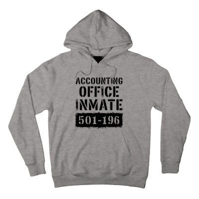 Accounting Office Inmate Costume Prison Accountant Tall Hoodie