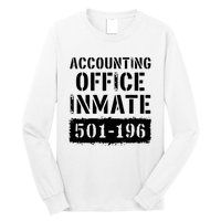 Accounting Office Inmate Costume Prison Accountant Long Sleeve Shirt