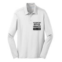 Accounting Office Inmate Costume Prison Accountant Silk Touch Performance Long Sleeve Polo