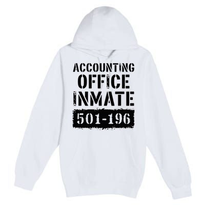 Accounting Office Inmate Costume Prison Accountant Premium Pullover Hoodie