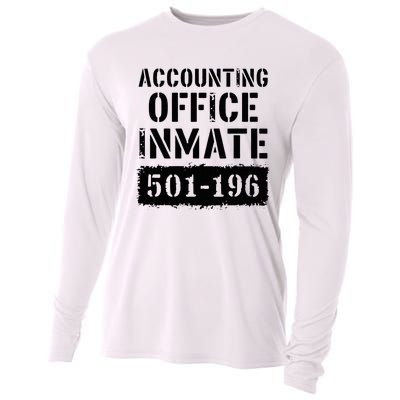 Accounting Office Inmate Costume Prison Accountant Cooling Performance Long Sleeve Crew