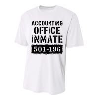 Accounting Office Inmate Costume Prison Accountant Performance Sprint T-Shirt