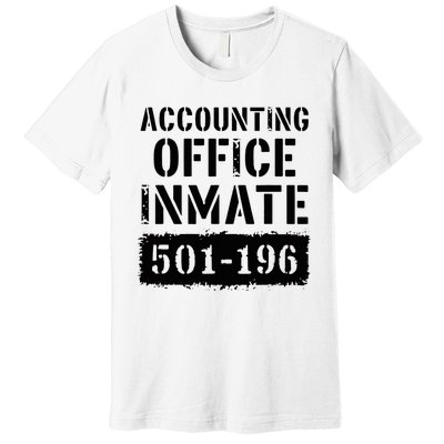 Accounting Office Inmate Costume Prison Accountant Premium T-Shirt