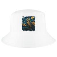 An Owl In The Night Forest Painting Cool Comfort Performance Bucket Hat