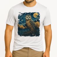 An Owl In The Night Forest Painting Cooling Performance Crew T-Shirt