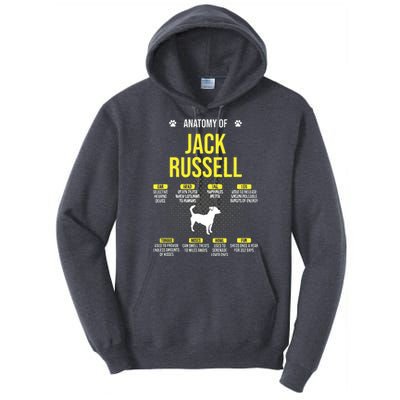 Anatomy Of Jack Russell Dog Lover Tall Hoodie