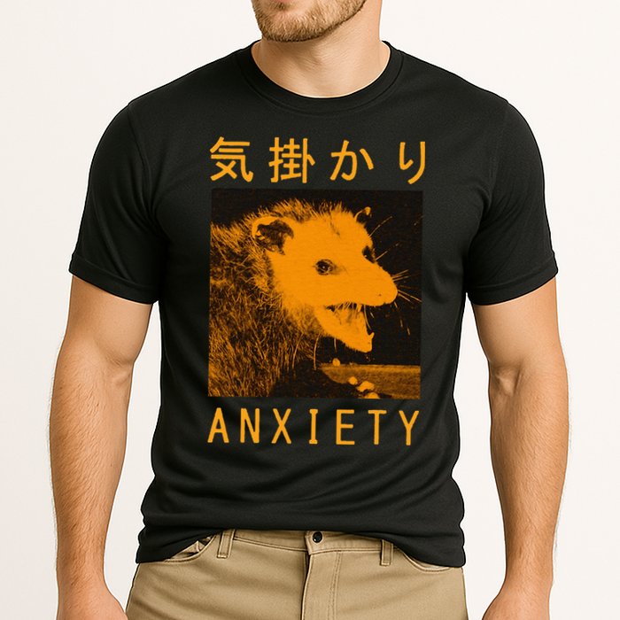 Anxiety Opossum Japanese Cooling Performance Crew T-Shirt