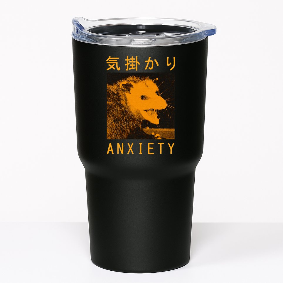 Anxiety Opossum Japanese Tumbler