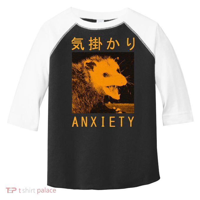 Anxiety Opossum Japanese Toddler Fine Jersey T-Shirt