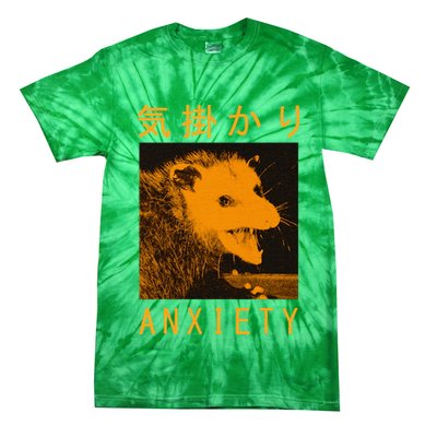 Anxiety Opossum Japanese Tie-Dye T-Shirt