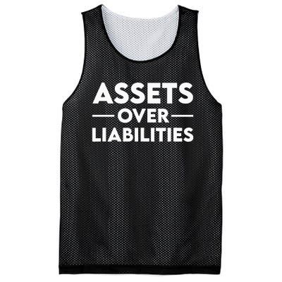 Assets Over Liabilities Accountant Mesh Reversible Basketball Jersey Tank