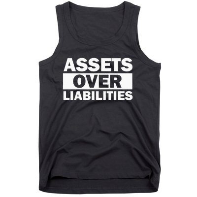 Assets Over Liabilities Entrepreneur Accountant Money Tank Top