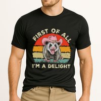 Angry Opossum Lover First Of All IM A Delight Sarcastic Cooling Performance Crew T-Shirt