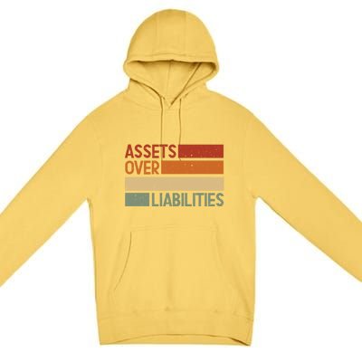 Assets Over Liabilities Gift Premium Pullover Hoodie