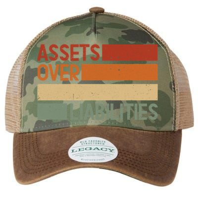 Assets Over Liabilities Gift Legacy Tie Dye Trucker Hat