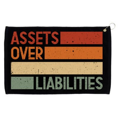 Assets Over Liabilities Gift Grommeted Golf Towel