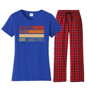 Assets Over Liabilities Gift Women's Flannel Pajama Set