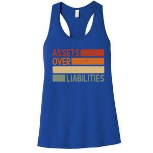 Assets Over Liabilities Gift Women's Racerback Tank