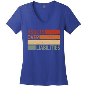 Assets Over Liabilities Gift Women's V-Neck T-Shirt