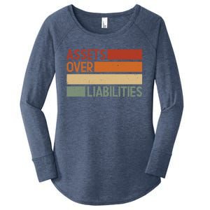 Assets Over Liabilities Gift Women's Perfect Tri Tunic Long Sleeve Shirt