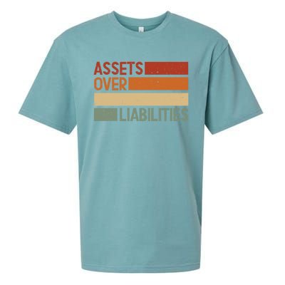 Assets Over Liabilities Gift Sueded Cloud Jersey T-Shirt