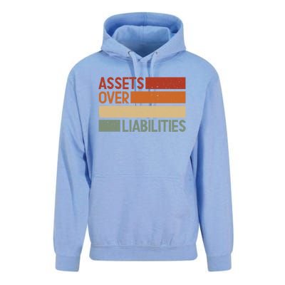 Assets Over Liabilities Gift Unisex Surf Hoodie