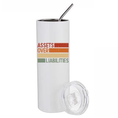 Assets Over Liabilities Gift Stainless Steel Tumbler