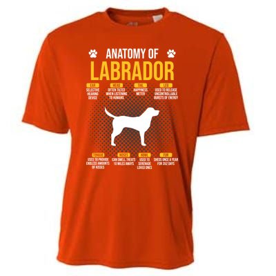 Anatomy Of Labrador Dog Lover Cool Gift Cooling Performance Crew T-Shirt