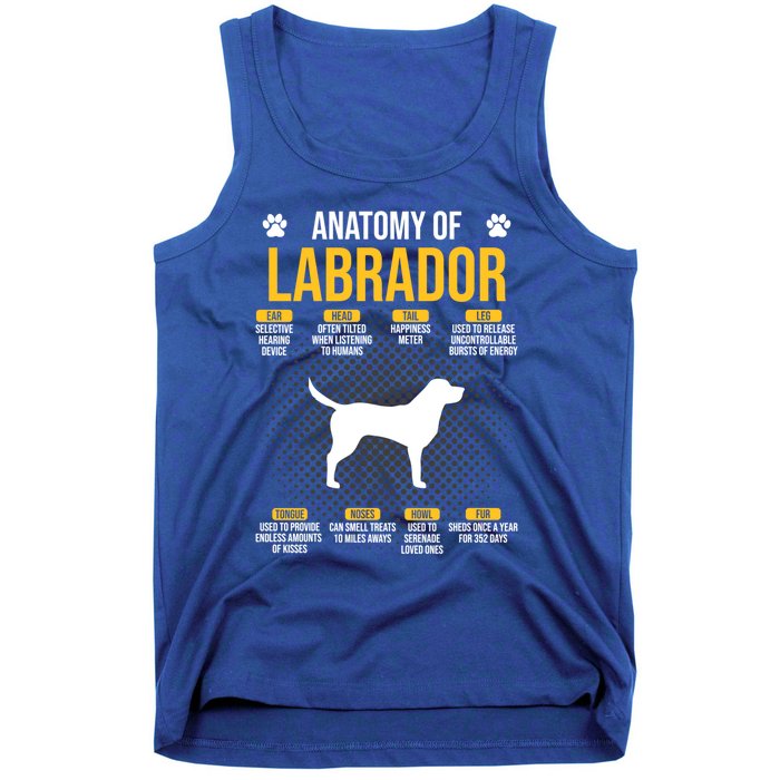 Anatomy Of Labrador Dog Lover Cool Gift Tank Top