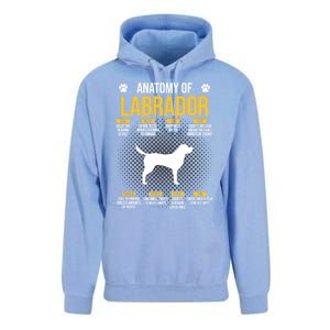 Anatomy Of Labrador Dog Lover Cool Gift Unisex Surf Hoodie