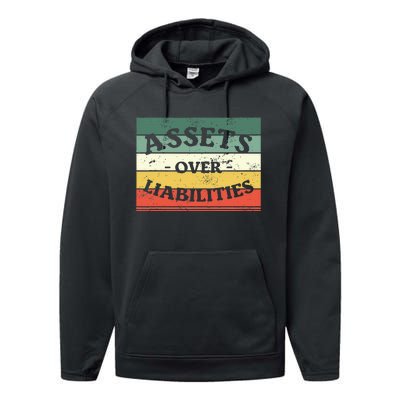 Assets Over Liabilities Accounting Accountant Cpa Performance Fleece Hoodie