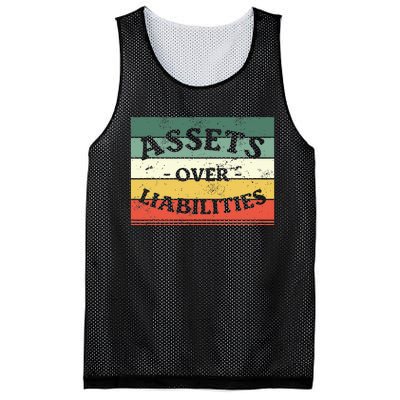 Assets Over Liabilities Accounting Accountant Cpa Mesh Reversible Basketball Jersey Tank