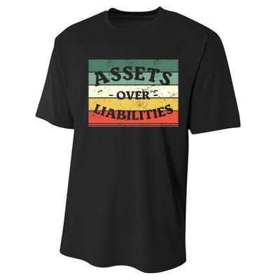 Assets Over Liabilities Accounting Accountant Cpa Performance Sprint T-Shirt