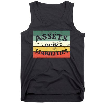 Assets Over Liabilities Accounting Accountant Cpa Tank Top