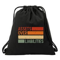 Assets Over Liabilities Drawstring Bag
