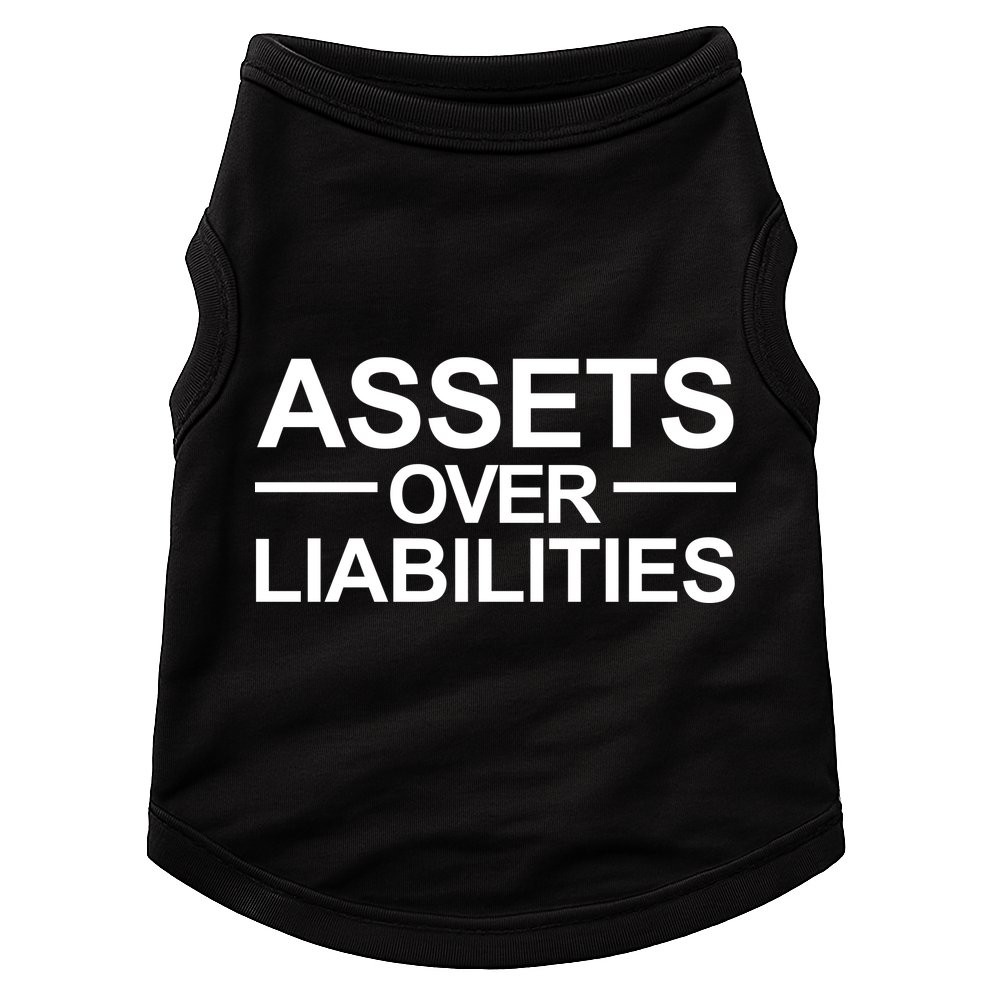 Assets Over Liabilities Accountant Inspirational Success Gift Doggie Tank