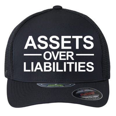 Assets Over Liabilities Accountant Inspirational Success Gift Flexfit Unipanel Trucker Cap