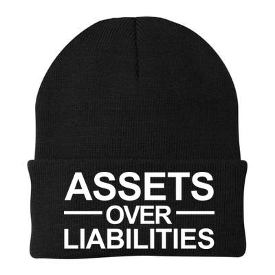 Assets Over Liabilities Accountant Inspirational Success Gift Beanie