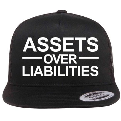 Assets Over Liabilities Accountant Inspirational Success Gift Flatbill Hat