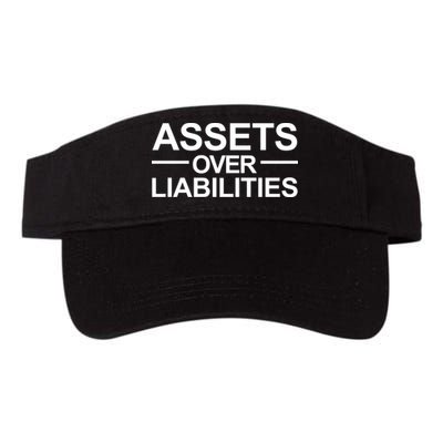 Assets Over Liabilities Accountant Inspirational Success Gift Valucap Bio-Washed Visor