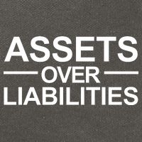Assets Over Liabilities Accountant Inspirational Success Gift Cotton Canvas Backpack