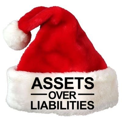 Assets Over Liabilities Accountant Inspirational Success Gift Premium Christmas Santa Hat