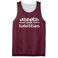 Assets Over Liabilities Accountant Mesh Reversible Basketball Jersey Tank