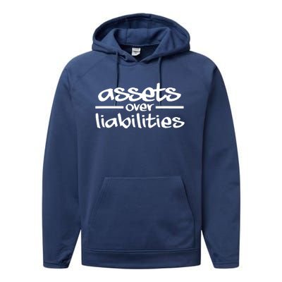 Assets Over Liabilities Accountant Performance Fleece Hoodie