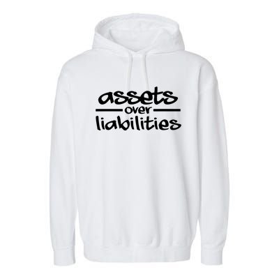 Assets Over Liabilities Accountant Garment-Dyed Fleece Hoodie