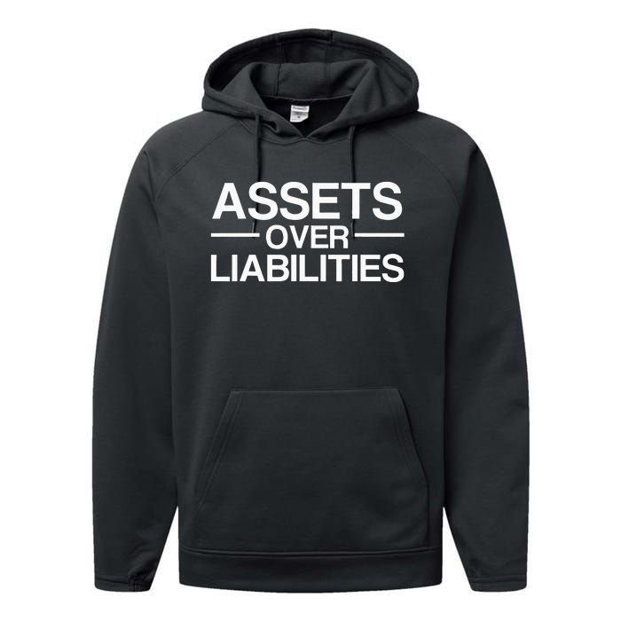 Assets Over Liabilities Accountant Performance Fleece Hoodie